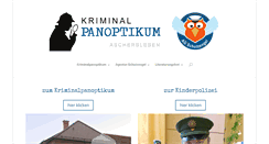 Desktop Screenshot of kriminalpanoptikum.de